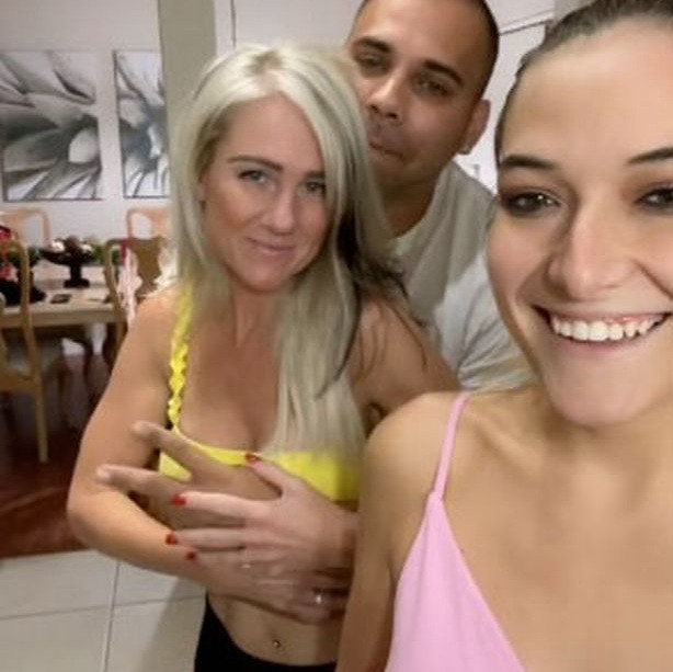 The woman reveals she shares her husband with her mum and sister to keep him happy